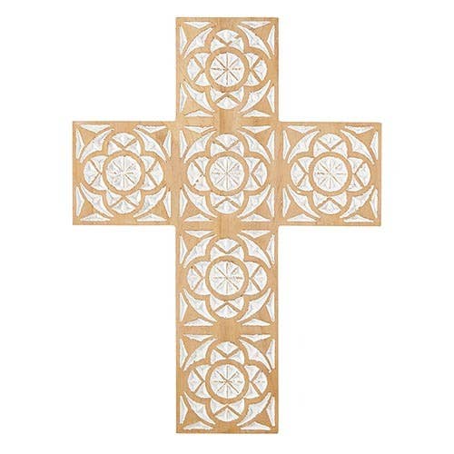 Mandala Wooden Wall Cross