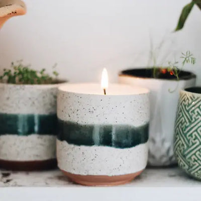 Edith | Growing Candle with Plantable Flower Seed Label