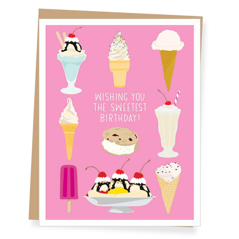 Ice Cream Birthday Card