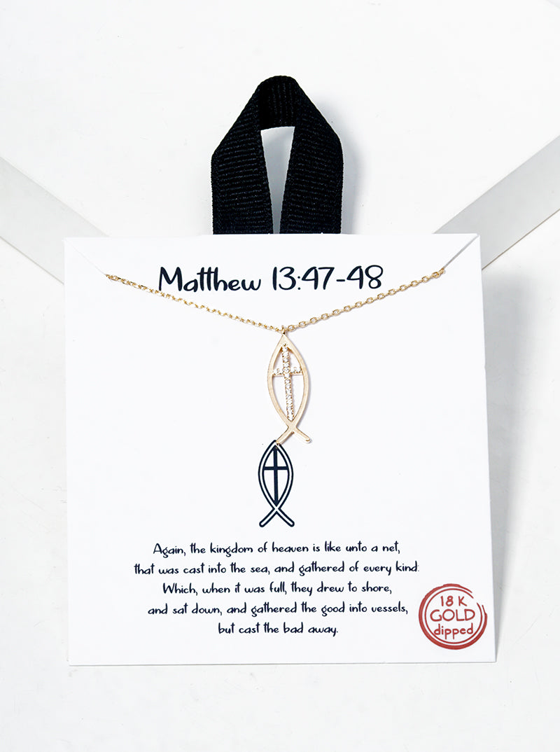 "Matthew 13:47-48" Necklace