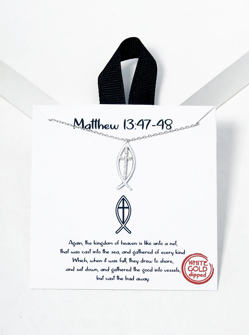 "Matthew 13:47-48" Necklace