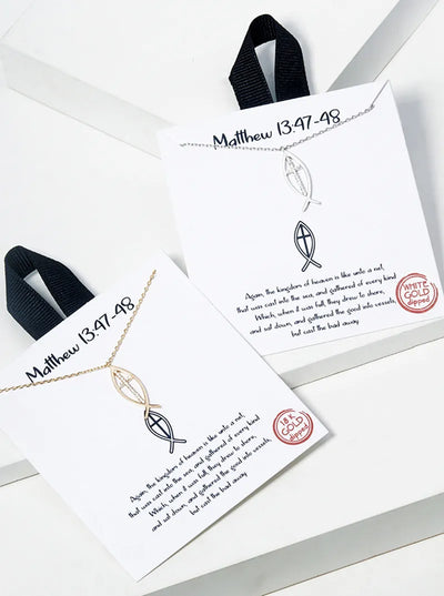 "Matthew 13:47-48" Necklace