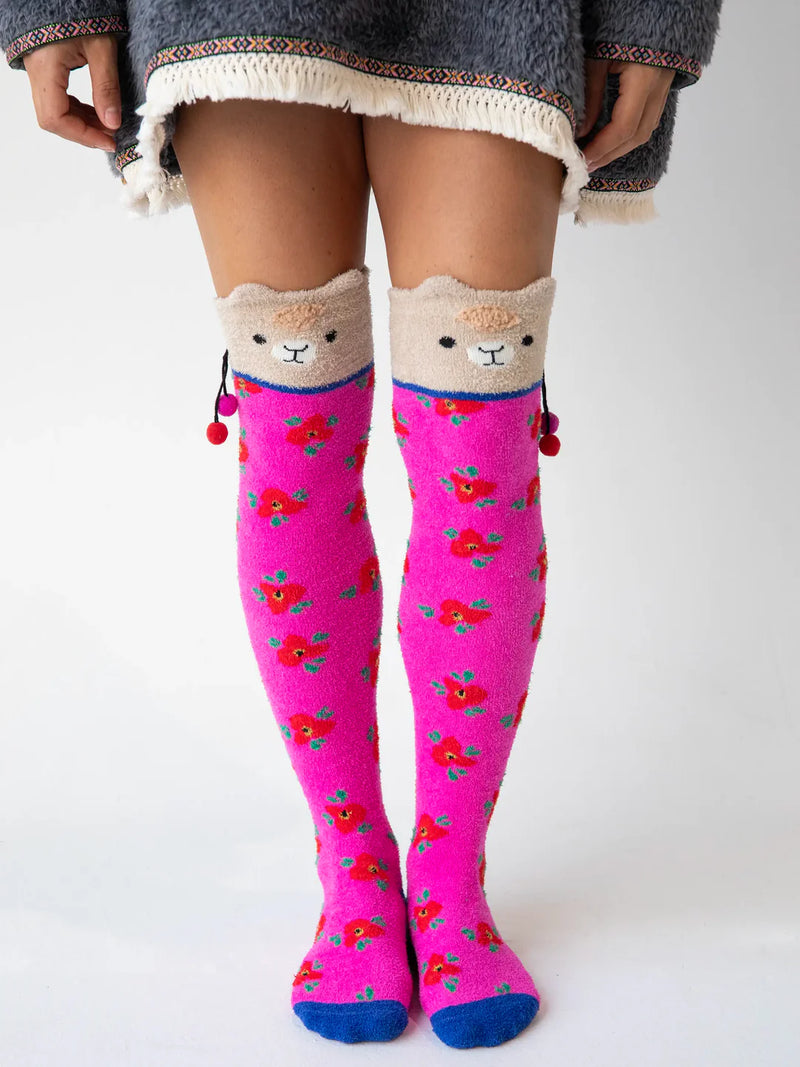 Over-The-Knee Llama Socks