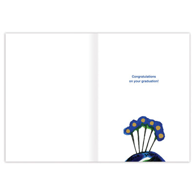 "You Should Be Proud" Peacock Graduation Card