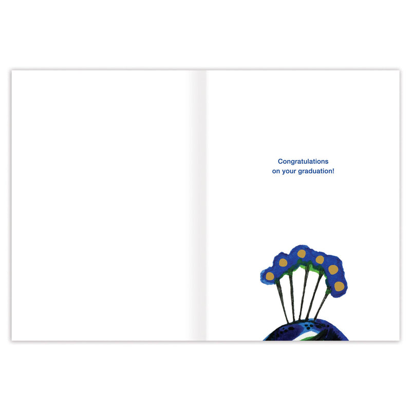 "You Should Be Proud" Peacock Graduation Card