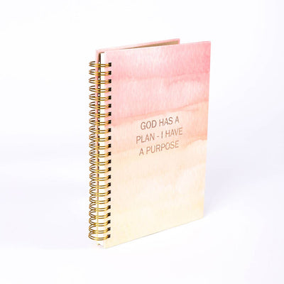 "God Has A Plan - I Have a Purpose" Spiral Bound Journal
