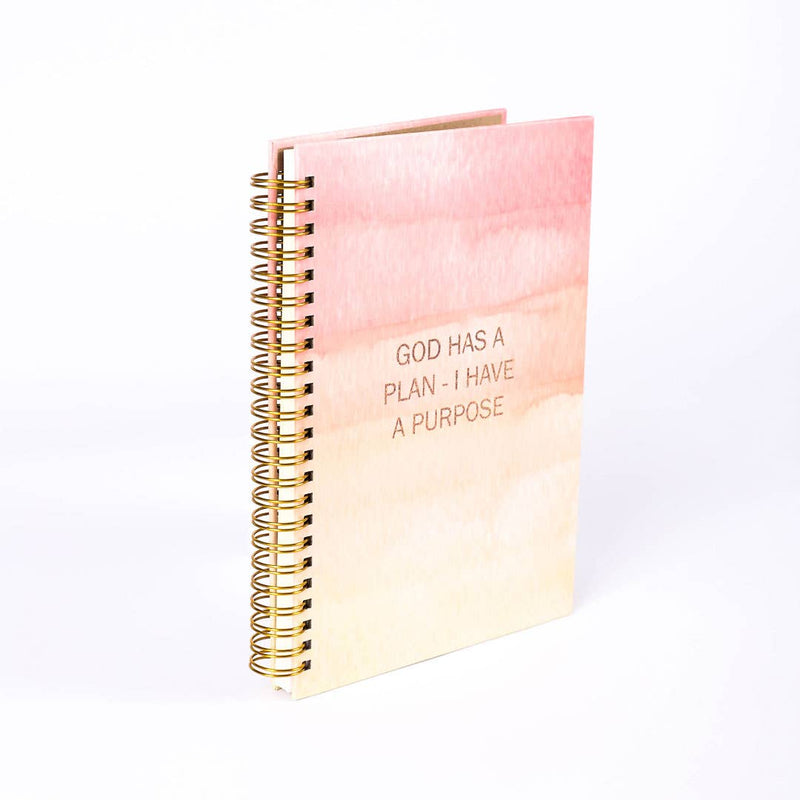 "God Has A Plan - I Have a Purpose" Spiral Bound Journal