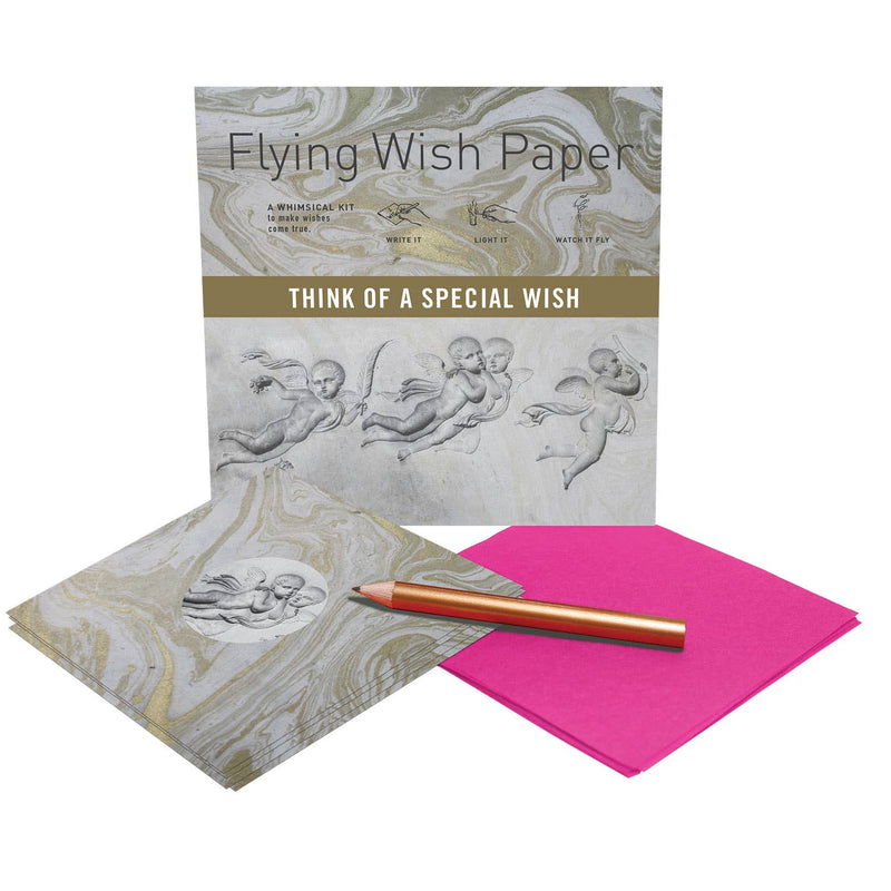 "Angels" Flying Wish Paper (Mini Kit with 15 Wishes + Accessories)