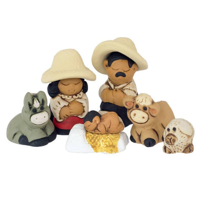 Peruvian Characato Mini Nativity Set - 9 Piece