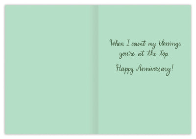 "How Did I Get So Lucky" Lucky In Love Anniversary Card