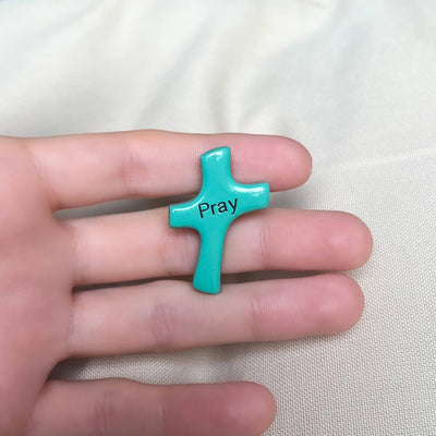 "Pray" Pocket Cross