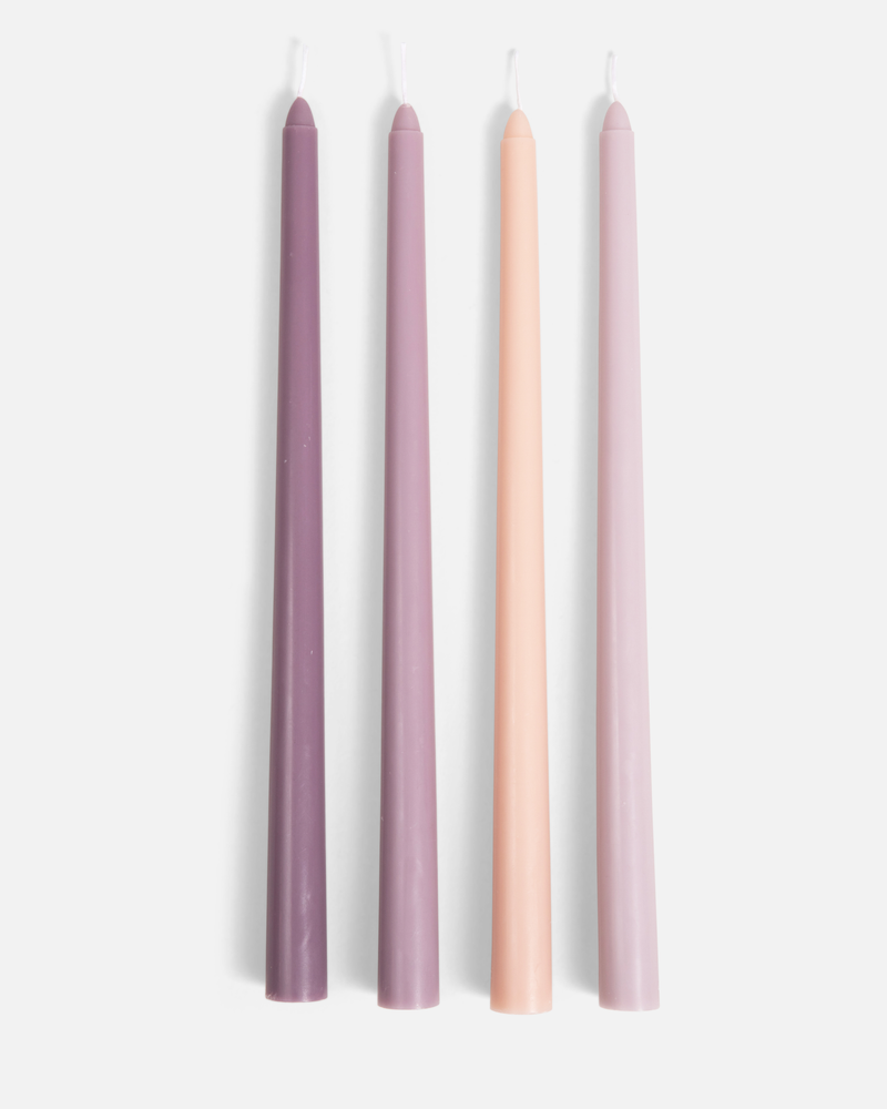 12" Taper Advent Candles - Set of 4