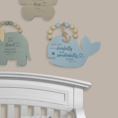 Whale Baby Wall Plaque