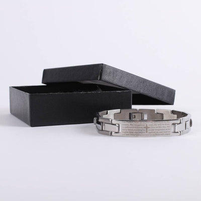 The Lord's Prayer Stainless Steel Bracelet - Men's