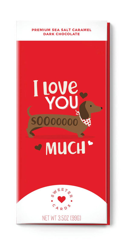 "I Love You SoOoO Much" Valentine's Day Chocolate Bar + Greeting Card