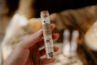 Herbal Bath Salts Test Tube | Made With Dried Flowers