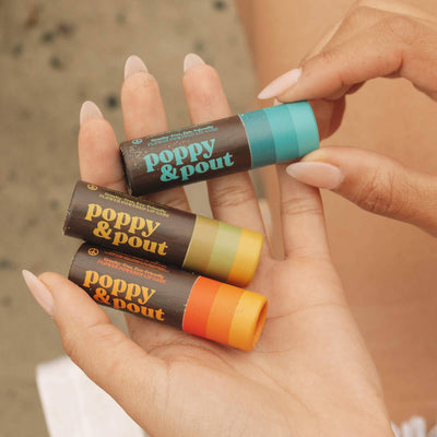 Poppy & Pout Retro Surf Coconut Coast Lip Balm