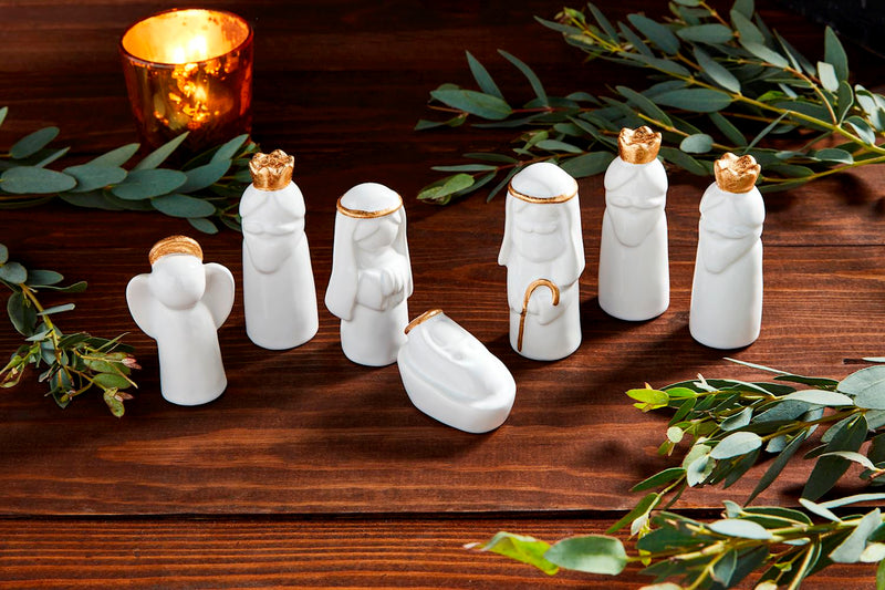 7-Piece Ceramic Nativity Boxed Set