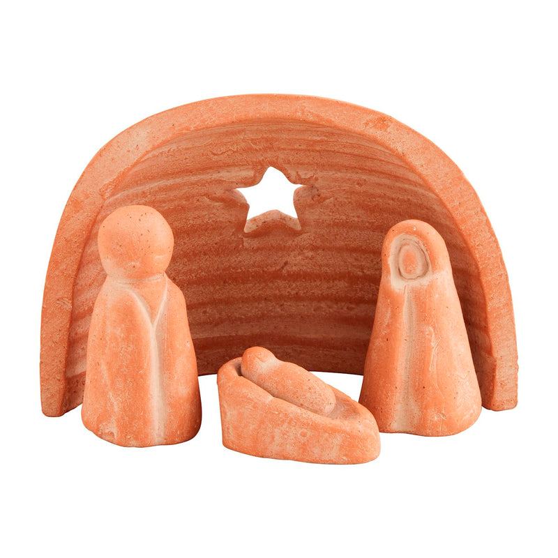 Honduras Terracotta Nativity 4- Piece Set