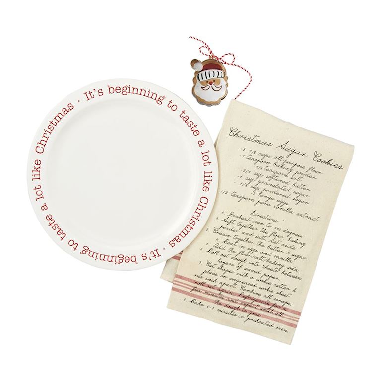 Christmas Cookie Plate Set