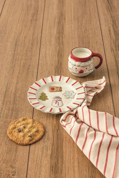 Santa Cookie Plate & Mug Set