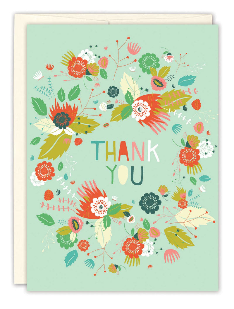 Floral Thank You Card