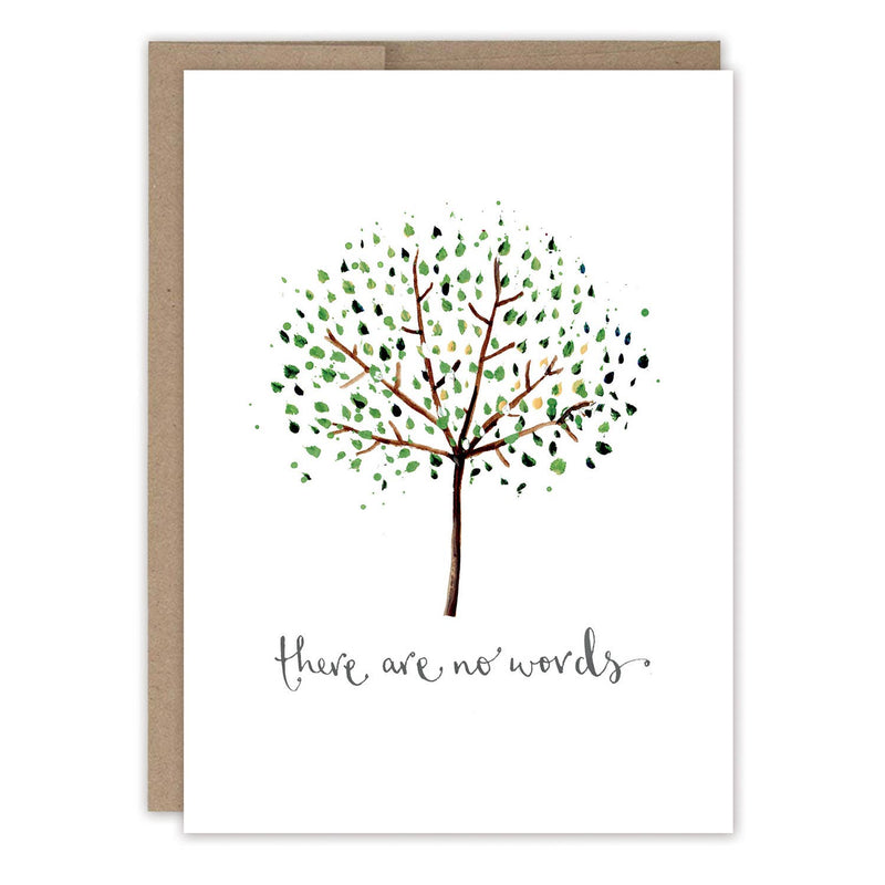 "There Are No Words" Sympathy Card