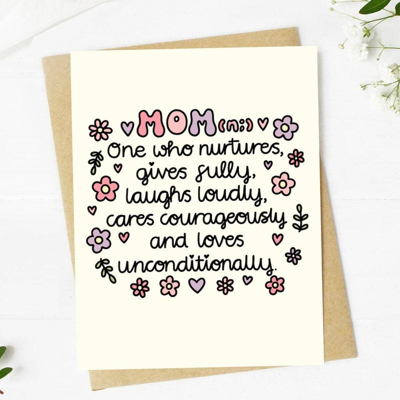 Mom Definition Greeting Card