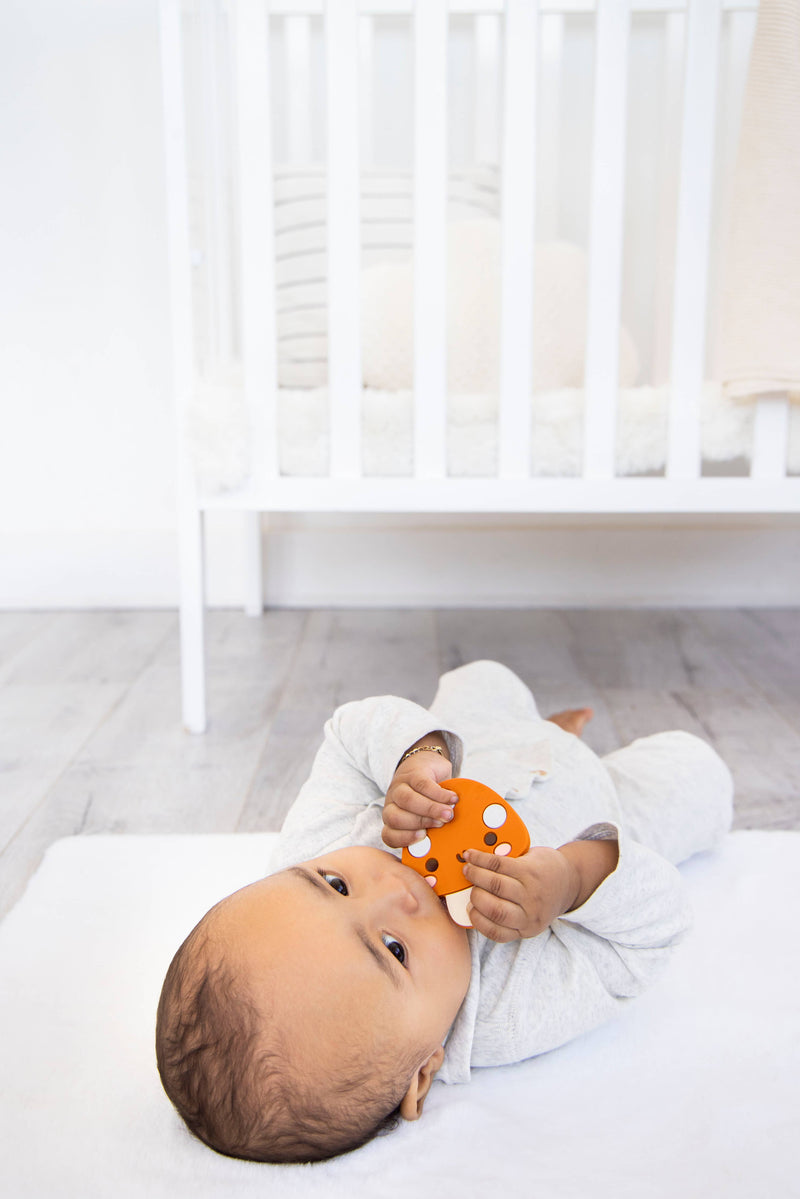 Mushroom Silicone Teether, BPA Free