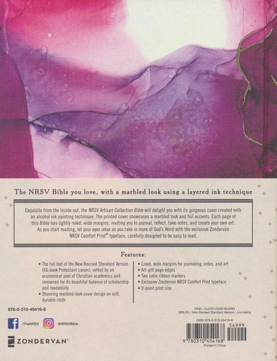 NRSV Artisan Collection Bible - Pink