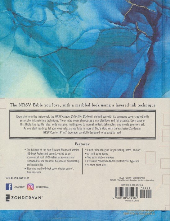 NRSV Artisan Collection Bible - Blue