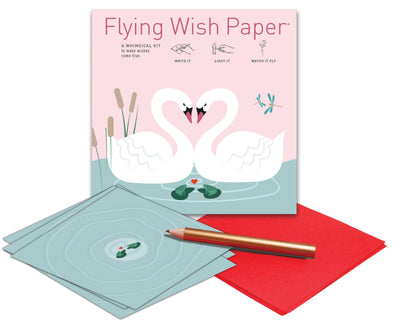 "Swan Lake Love" Flying Wish Paper (Mini with 15 Wishes + Accessories)