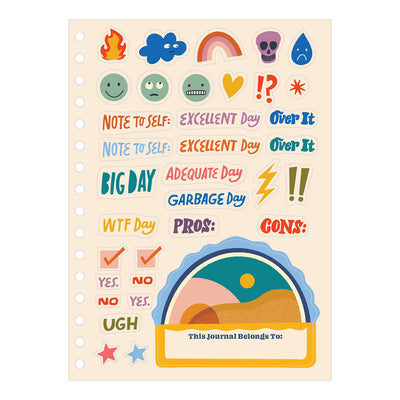 "My Life Sorted (Sort of)" Tabbed Sticker Journal