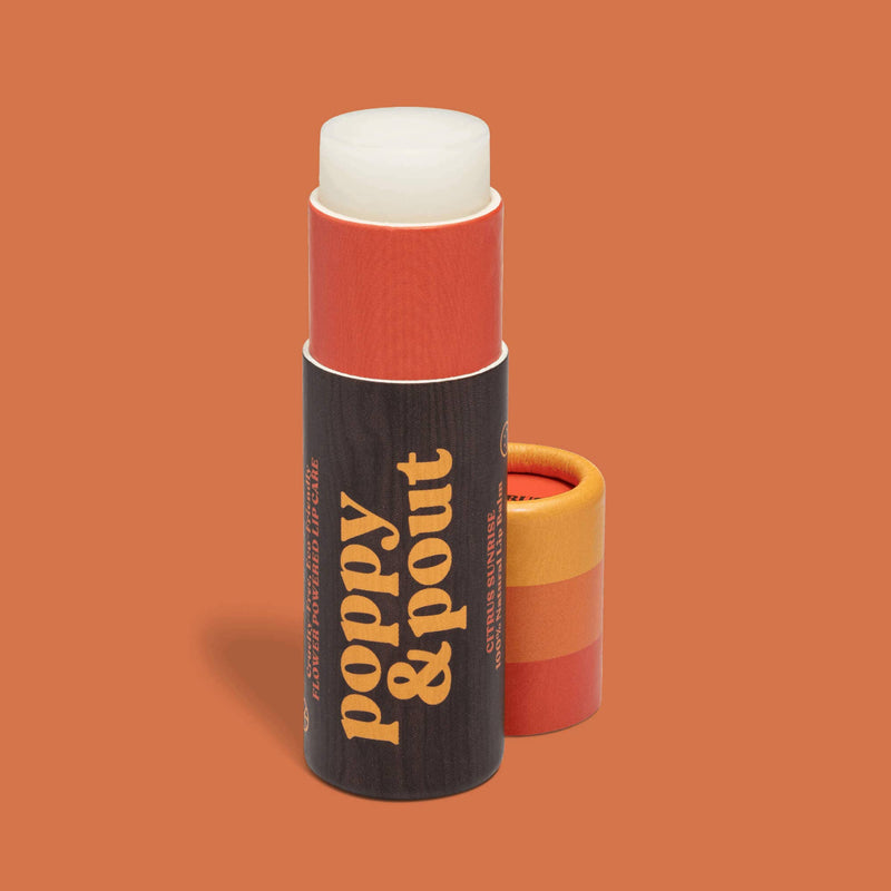 Poppy & Pout Retro Surf Citrus Sunrise Lip Balm