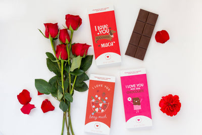 "I Love You SoOoO Much" Valentine's Day Chocolate Bar + Greeting Card