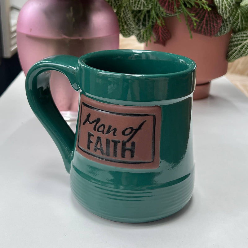 "Man of Faith" Pottery Mug