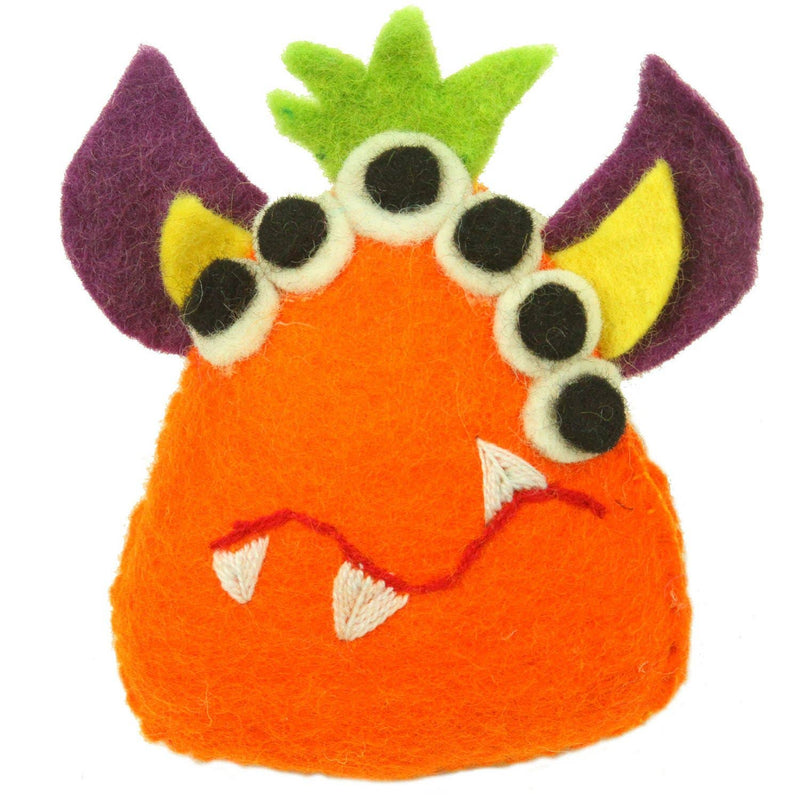 Felt Tooth Fairy Pillow - Orange Monster