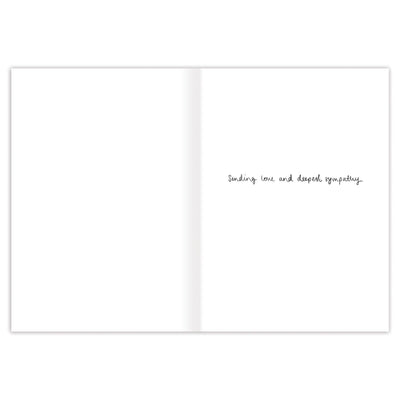 "There Are No Words" Sympathy Card