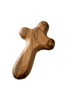 Olive Wood From Bethlehem | Small Holding Cross
