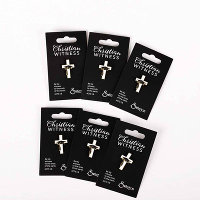 Cross with Graduation Cap Lapel Pin