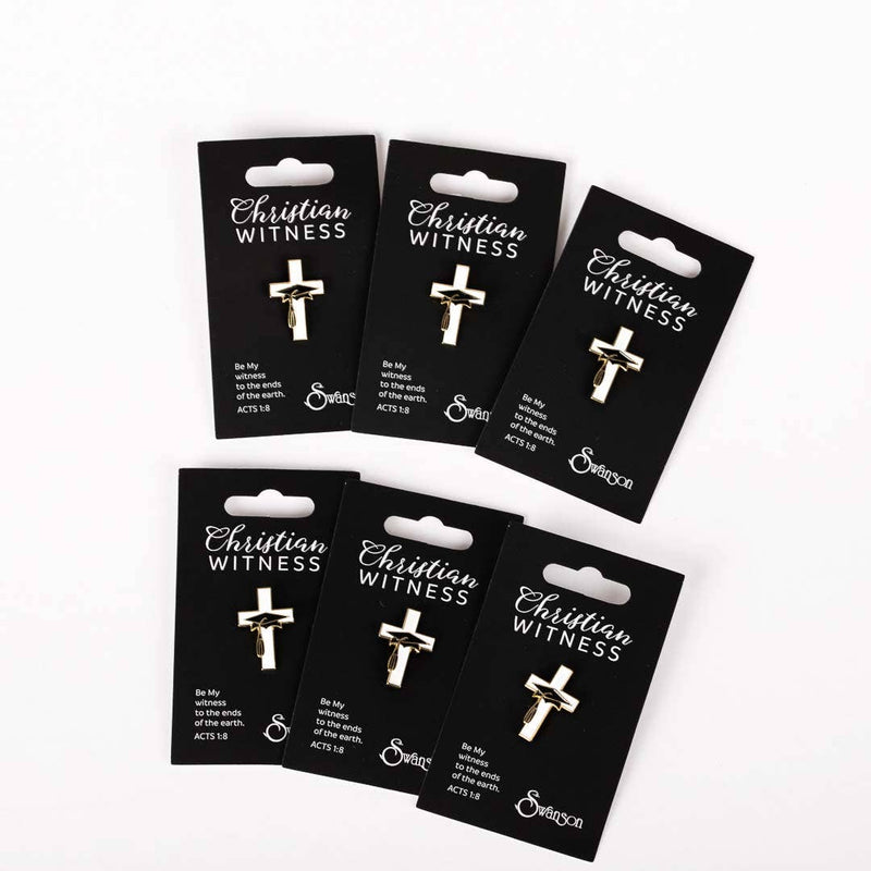 Cross with Graduation Cap Lapel Pin