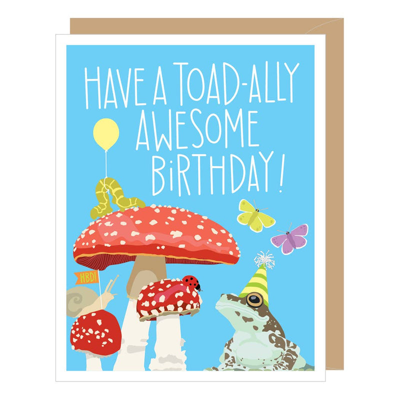 "Toad-ally Awesome" Birthday Card