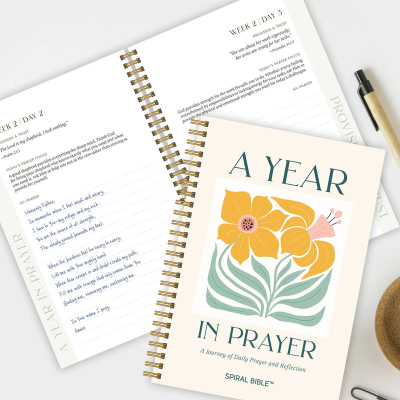 Spiral Bible: A Year In Prayer: A Journey of Daily Prayer and Reflection - Flowers