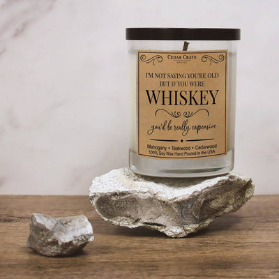 "Really Expensive Whiskey" Soy Birthday Candle