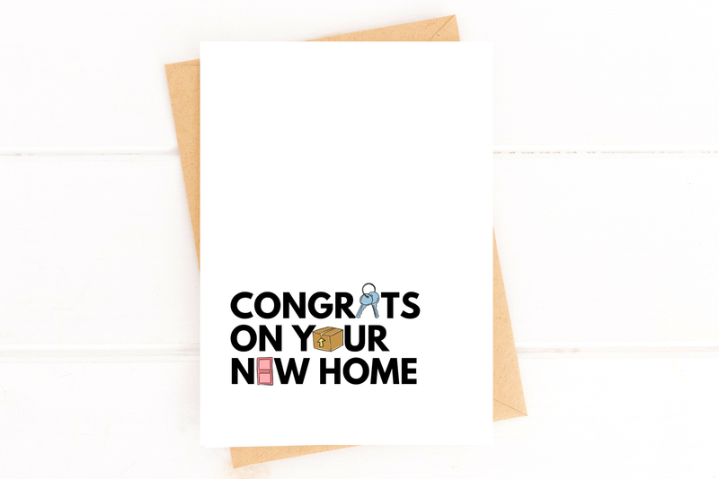 "Congrats on Your New Home" Moving Card | New Housewarming Greeting Card