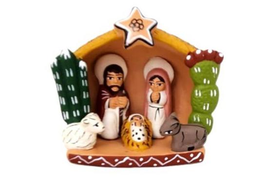 Handcrafted Ceramic Nativity Scene From the Andes