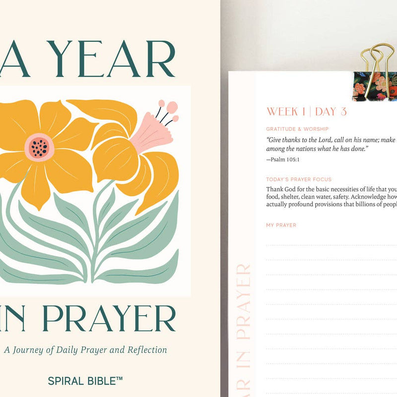 Spiral Bible: A Year In Prayer: A Journey of Daily Prayer and Reflection - Flowers