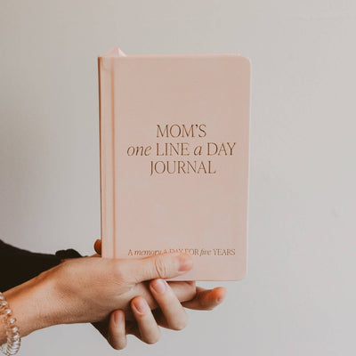 "Mom's One Line A Day" Leather Journal