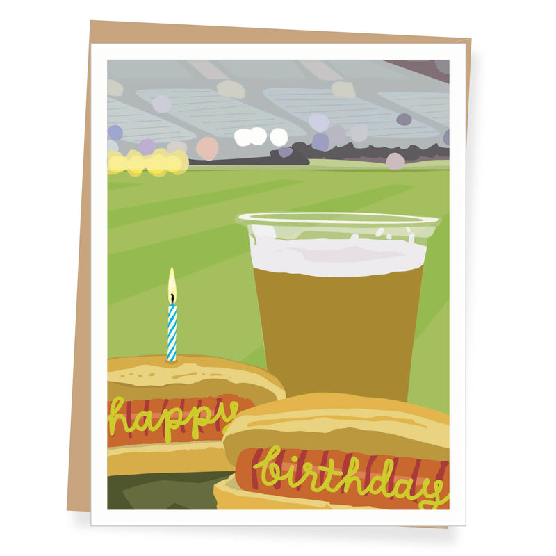 Ballpark Birthday Card