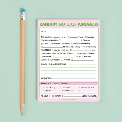 "Random Note of Kindness" Note Pad
